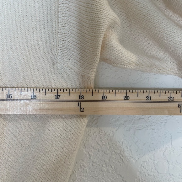 Vtg St. John by Marie Gray Sweater Skirt Set Santana Knit Size 10 Cream - Picture 9 of 15